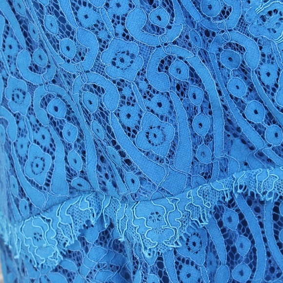 Free People Ocean Blue Heart in Two Layered Lace Mini Cami Dress XS - Picture 7 of 8